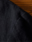 abordables chemises décontractées pour hommes-Homme Chemise Lin Plein Mao Noir Blanche Bleu Kaki Gris Extérieur Travail manche longue Vêtement Tenue Coton Lin Rétro Vintage Mode Nostalgique