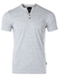 billiga Casual T-shirts för män-Herr Henleytröja T-shirts Slät Henley Utomhus Sport Kortärmad Knapp Kläder Mode Streetwear Ledigt vardag