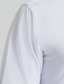 billige Pæne skjorter-Herre Jakkesætsskjorter Button Up skjorte Skjorte med krave Vanlig Aftæpning Sort Hvid Blå Mørkeblå Grå Arbejde I-byen-tøj Langærmet Tøj Bomuld Forretning Bekvem Gentleman