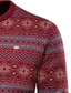 Недорогие мужской пуловер-свитер-Муж. Вязаная ткань Пуловер Рельефный узор Вязать Укороченный Трикотаж Полоса &quot;Круглый вырез &quot;&quot;под горло&quot;&quot;&quot; Мода Уличный стиль на открытом воздухе На выход Одежда Наступила зима Красный M L XL