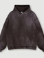 abordables Sweat-shirt à capuche basique-Homme Sweat à capuche Vert Noir Kaki Bleu roi Gris foncé Capuche Tie Dye Poche Imprimer Sport &amp; Loisir du quotidien Des sports Coton Actif Vêtement de rue Frais Hiver Automne Vêtement Tenue Pulls