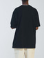 Χαμηλού Κόστους Ανδρικά μπλουζάκια casual-Ανδρικά Μπλουζάκι Κοντομάνικα Πουκάμισο μεγάλου μεγέθους Σκέτο Μονόχρωμο Στρογγυλή Ψηλή Λαιμόκοψη Δρόμος Αθλητικά Κοντομάνικο Ρούχα Βαμβάκι Μοντέρνα Καθημερινό Υπερμεγέθη Άνετο