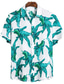 cheap Hawaiian Shirts-Men&#039;s Shirt Summer Hawaiian Shirt Button Up Shirt Summer Shirt Casual Shirt Black White Yellow Light Green Pink Short Sleeve Graphic Prints Floral&amp;Plants Turndown Street Holiday Button Clothing