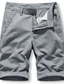 cheap Cargo Shorts-Men&#039;s Cargo Shorts Bermuda shorts Work Shorts Pocket Plain Comfort Wearable Short Casual Daily Going out Twill Stylish Classic Style Dark Khaki ArmyGreen