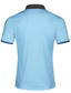 preiswerte Lässige T-Shirts für Herren-Herren Casual Poloshirt mit Taschen Regular Kurzarm Poloshirt mit Kontrastkragen Herren