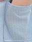 abordables Robes de Chambre-Homme Pyjamas robe Peignoir Serviette Peignoir Plein à la mode Casual Classique Intérieur Tissu gaufré Confort Respirable Doux Col V Robe longue Poche Printemps Eté Blanche Bleu de minuit