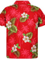 Недорогие Гавайские рубашки-Муж. Гавайская рубашка Кнопка рубашка Летняя рубашка Повседневная рубашка Походная рубашка Графика Цветочный принт Отложной Розовый Красный Синий Лиловый Оранжевый Повседневные Праздники