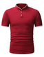 tanie klasyczna koszulka polo-Męskie Koszulka polo Koszula golfowa Stójka Wiosna Lato Krótki rękaw Czarny Biały Czerwony Równina Na zewnątrz Codzienny Odzież