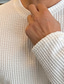 billige Casual T-skjorter for menn-Herre T skjorte T-skjorter عادي Crewneck utendørs Dagligdagstøy Langermet Strikket Klær Fritid Komfort
