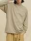 ieftine Tricouri casual pentru bărbați-Bărbați Tricou Tricouri Cămașă supradimensionată Simplu Mată Stil Nautic Stradă Sport Manșon Lung Îmbrăcăminte Bumbac Modă Casual Supradimensionat Comfortabil