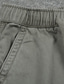 cheap Chino Shorts-Men&#039;s Chino Shorts Bermuda shorts Work Shorts Pocket Elastic Waist Plain Comfort Wearable Short Outdoor Casual Daily Twill Streetwear Stylish ArmyGreen Black