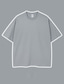 ieftine Tricouri casual pentru bărbați-Bărbați Tricou Cămașă supradimensionată Simplu Mată Rotund În aer liber Stradă Manșon scurt Îmbrăcăminte Bumbac Casual Supradimensionat Comfortabil