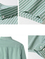 رخيصةأون قمصان فستان-رجالي قميص رسمي زر قميص أسفل قميص بياقة قميص أكسفورد مخطط رقبة مربعة أبيض &amp; أزرق أصفر أزرق البحرية أخضر التقزح اللوني الأماكن المفتوحة عمل كم طويل زر أسفل ملابس موضة كاجوال متنفس مريح