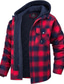 abordables Manteaux &amp; vestes-Homme Veste d&#039;Hiver Manteau d&#039;hiver Extérieur Décontracté / Quotidien Usage quotidien Sortie Bureau et carrière Boutonnage Simple Capuche Guêtres Confort Veste Vêtements d&#039;extérieur Plaid Poche Rouge