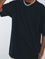 billiga Casual T-shirts för män-Herr T-shirt T-shirts Oversized skjorta Slät Solid färg Rund hals Gata Sport Kortärmad Kläder Bomull Mode Ledigt Förstoringar Bekväm