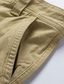 billiga Cargo-shorts-Herr Cargo-shorts Shorts Flera fickor Slät Komfort Bärbar Knelängd Ledigt Dagligen Streetwear 100 % bomull Stylish Klassisk Stil Svart Blå