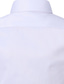 preiswerte Formelle Hemden-Herren Oberhemd Knopfhemd Kragenhemd Bügelfreies Hemd Glatt Umlegekragen Aprikose Schwarz Weiß Rosa Wein Arbeit Ausgehen Langarm Bekleidung Geschäftlich Komfortabel Gentleman