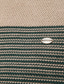 billige sweater til mænd-Herre Bluse bluse Rillet Strikke Beskåret Strikket Stribe Rund Hals Mode Gade udendørs I-byen-tøj Tøj Efterår vinter Naturlig gul Rød M L XL