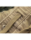 tanie męskie szorty chino-Męskie Szorty Chino Spodenki robocze Ściągana na sznurek Elastyczny pas Równina Na zewnątrz Wyjściowe Mieszanka bawełny Moda Moda miejska Czarny Zieleń wojskowa Średnio elastyczny