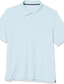 voordelige klassieke polo-Voor heren POLO Shirt Golfshirt Buiten Casual Polo kraag Korte mouw Casual Comfortabel Effen Kleur Effen Knoop voorzijde Button-omlaag Zomer Lente Normale pasvorm Licht Roze Blauw-Groen Zwart Wit