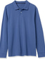billiga Klassisk pikétröja för män-Herr POLO Shirt Pikétröja i bomull Utomhus Ledigt Polokrage Långärmad Ledigt Bekväm Ensfärgat Slät Knapp Fram Button-Down Vår Höst Normal Svart Vit Gul Rodnande Rosa Marinblå Blå POLO Shirt