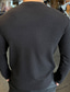 billige Casual T-skjorter for menn-Herre T skjorte T-skjorter عادي Crewneck utendørs Dagligdagstøy Langermet Strikket Klær Fritid Komfort