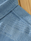 abordables chemises décontractées pour hommes-Homme Surchemise Plaid Col rabattu Noir Bleu clair Extérieur Plein Air manche longue Bouton bas Vêtement Tenue Coton Décontractées Confortable
