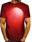 billiga T-shirts med 3D-tryck till herrar-Herr T-shirt Grafisk Bokstav Rund hals A B C D E 3D-tryck Utomhus Ledigt Kortärmad Mönster Kläder Vintage Mode Klassisk Bekväm