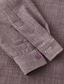 abordables camisas casuales de los hombres-Hombre Camisa de verano Camisa de playa Rosa Claro Vino Negro Manga Larga Plano Cuello Mao Primavera &amp; Otoño Casual Hawaiano Ropa