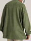 billige Casual T-shirts til mænd-Herre T-shirt Oversized skjorte Vanlig Ensfarvet Rund hals udendørs Gade Langærmet Tøj Årgang Afslappet Overdimensionerede Bekvem