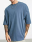 ieftine Tricouri casual pentru bărbați-Bărbați Tricou Cămașă supradimensionată Simplu Crewneck În aer liber sportiv Mânecă scurtă Îmbrăcăminte Modă Șic Stradă Misto Casul Zilnic