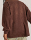 billige Casual T-shirts til mænd-Herre T-shirt Oversized skjorte Vanlig Ensfarvet Rund hals udendørs Gade Langærmet Tøj Årgang Afslappet Overdimensionerede Bekvem