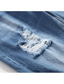 お買い得  カジュアルパンツ-男性用 ズボン ジーンズ ポケット 引き裂かれました 平織り 耐久性 アウトドア 日常 祝日 コットン混 ベーシック ファッション ブルー マイクロエラスティック