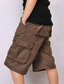 cheap Cargo Shorts-Men&#039;s Cargo Shorts Shorts Hiking Shorts Baggy Multi Pocket 8 Pocket Plain Comfort Knee Length Outdoor Casual Daily Streetwear Chic &amp; Modern Black Army Green