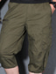 preiswerte Lässige Shorts-Herren Cargo Shorts Kurze Hosen Shorts Kurze Hosen Kurze Hose für Wanderer Tasche mit Reißverschluss Multi Pocket Glatt Komfort Outdoor Täglich Ausgehen Baumwollmischung Modisch Strassenmode Schwarz