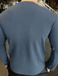 abordables Camisetas casuales de hombre-Hombre Camiseta Tee Plano Cuello redondo Exterior Ropa Cotidiana Manga Larga De Punto Ropa Casual Confort