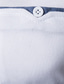 baratos polo clássico-Homens Camiseta Polo Camisa de golfe Bloco de cor Aberto para a Lateral Preto Branco Ao ar livre Rua Manga Curta Botão para baixo Roupa Algodão Casual Confortável Bolsos
