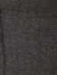 ieftine Gilete-Bărbați Vestă costum Gilet Respirabil Απαλό Comfortabil Nuntă În aer liber Zilnic Cu Un Nasture Rever Afacere Casual Smart casual Sacou Îmbrăcăminte exterioară Simplu Buzunar Negru Kaki Negru-Alb