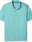 voordelige klassieke polo-Voor heren POLO Shirt Golfshirt Buiten Casual Polo kraag Korte mouw Casual Comfortabel Effen Kleur Effen Knoop voorzijde Button-omlaag Zomer Lente Normale pasvorm Licht Roze Blauw-Groen Zwart Wit