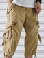 cheap Cargo Shorts-Men&#039;s Cargo Shorts Shorts Hiking Shorts Leg Drawstring 6 Pocket Plain Comfort Outdoor Daily Going out Cotton Blend Fashion Streetwear Army Green Red