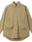 billiga fritidsskjortor för män-Herr Skjorta Solid färg Nedvikt Kaki Marinblå Gata Sport Långärmad Kläder Bomull Mode Ledigt Bekväm Stor och hög