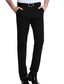 رخيصةأون تشينو-رجالي بدلة بنطلونات جيب الساق المستقيمة 平织 المكتب عمل خليط قطن أنيقة &amp; حديثة رسمي أسود أبيض مرن نسبياً