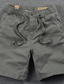 cheap Chino Shorts-Men&#039;s Chino Shorts Bermuda shorts Work Shorts Pocket Elastic Waist Plain Comfort Wearable Short Outdoor Casual Daily Twill Streetwear Stylish ArmyGreen Black
