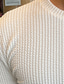 Χαμηλού Κόστους Ανδρικά μπλουζάκια casual-Ανδρικά Μπλουζάκι Κοντομάνικα Σκέτο Λαιμόκοψη ΕΞΩΤΕΡΙΚΟΥ ΧΩΡΟΥ Καθημερινά Ρούχα Μακρυμάνικο Πλεκτό Ρούχα Καθημερινό Ανατομικό