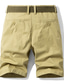 ieftine pantaloni scurți chino pentru bărbați-Bărbați Pantaloni scurti chino Bermude Pantaloni scurți de lucru Buzunar Simplu Lungimea genunchiului În aer liber Zilnic Ieșire Amestec Bumbac De Bază Modă Negru Verde Militar Micro-elastic