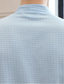 baratos Robes-Homens Pijamas manto Roupões de banho Robe de Banho Tecido à moda Casual Clássico Casa Tecido Waffle Conforto Respirável Macio Decote V Long Robe Bolsos Primavera Verão Branco Azul Escuro