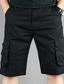 cheap Cargo Shorts-Men&#039;s Cargo Shorts Hiking Shorts 6 Pocket Plain Comfort Outdoor Daily Going out Cotton Blend Fashion Streetwear Black Yellow