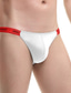 cheap Men&#039;s Underwear-Men&#039;s 2 Pack Thongs Briefs Breathable Soft Letter Mid Waist Black White