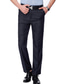 levne Kalhoty chinos-Pánské Oblekové Kalhoty Kapsy Straight-Leg Bez vzoru Kancelář Práce Obchod Elegantní &amp; moderní Formální Černá Námořnická modř Lehce elastické