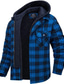 abordables Manteaux &amp; vestes-Homme Veste d&#039;Hiver Manteau d&#039;hiver Extérieur Décontracté / Quotidien Usage quotidien Sortie Bureau et carrière Boutonnage Simple Capuche Guêtres Confort Veste Vêtements d&#039;extérieur Plaid Poche Rouge